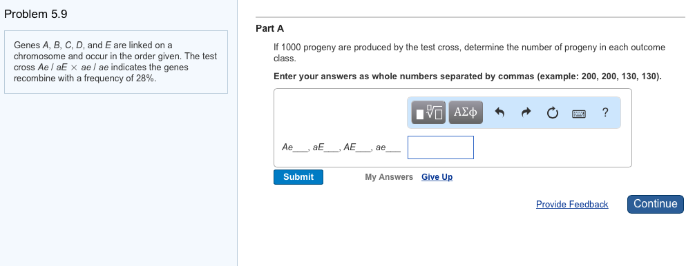 Solved Genes A B C D And E Are Linked On A Chromosome Chegg Com