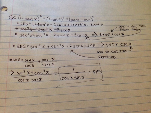 Solved I Have An Example From Class On Proving Chegg Com