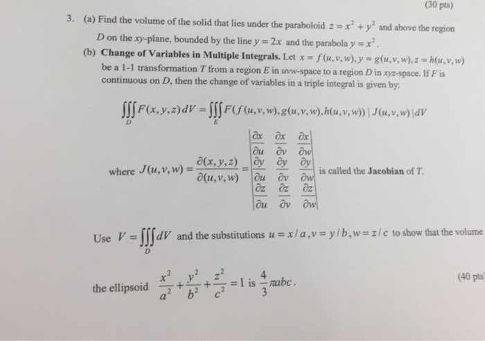 Find The Volume Of The Solid That Lies Under The Chegg Com