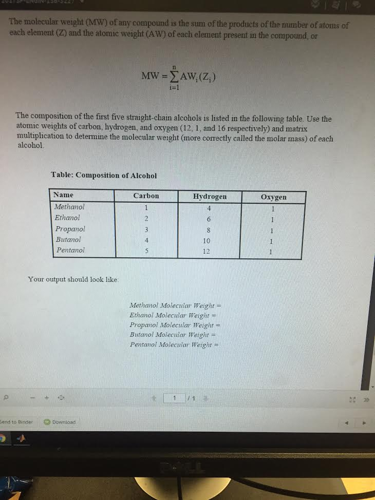 Solved: (MW) Of Weight Is Compound Any The Molecular The ... S