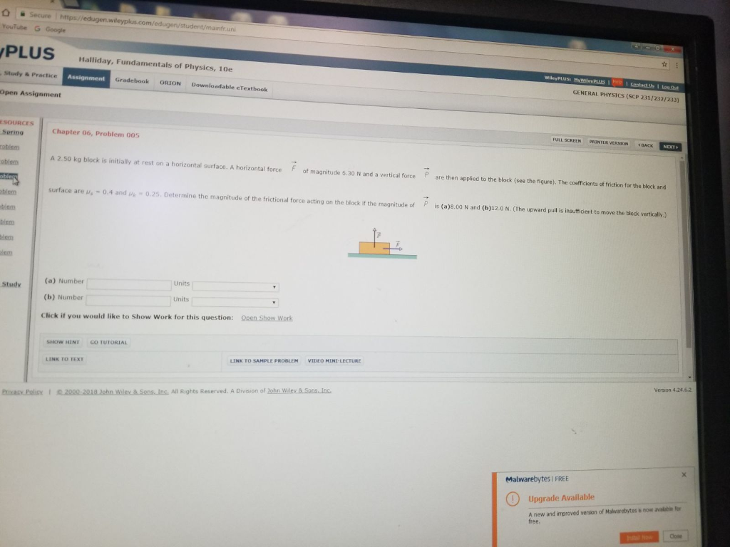 Solved Actice General Physics Scp 231 232 233 Gradebook Chegg Com