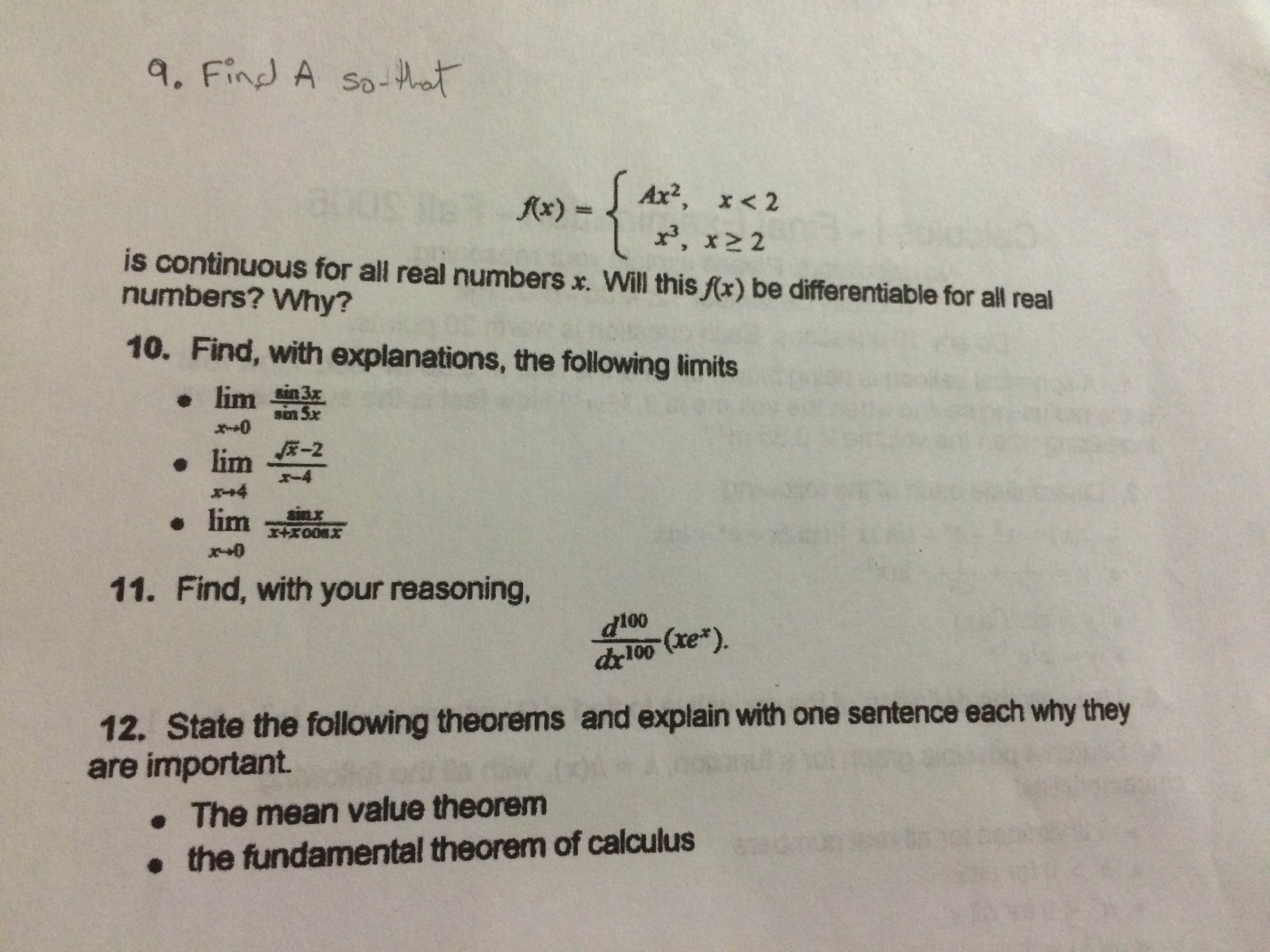 Mean value theorem homework help Mean value theorem homework help