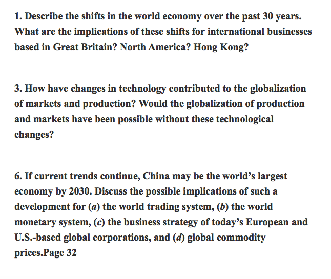 describe the impacts of globalization on the business world