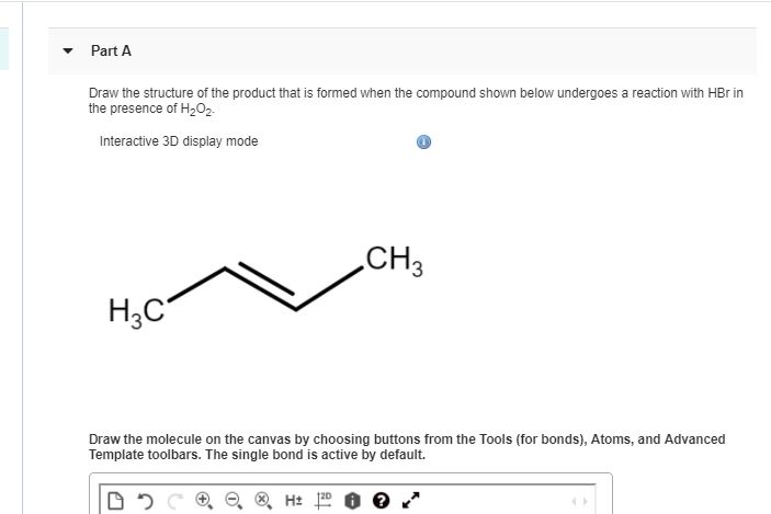 Solved Part A Draw The Structure Of The Product That Is