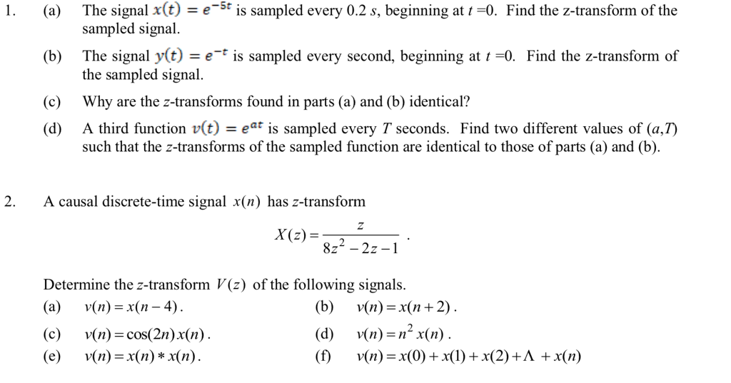 Solved The Signal X T E St Is Sampled Every 0 2 S Beg Chegg Com