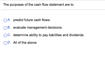 purpose of cashflow statement