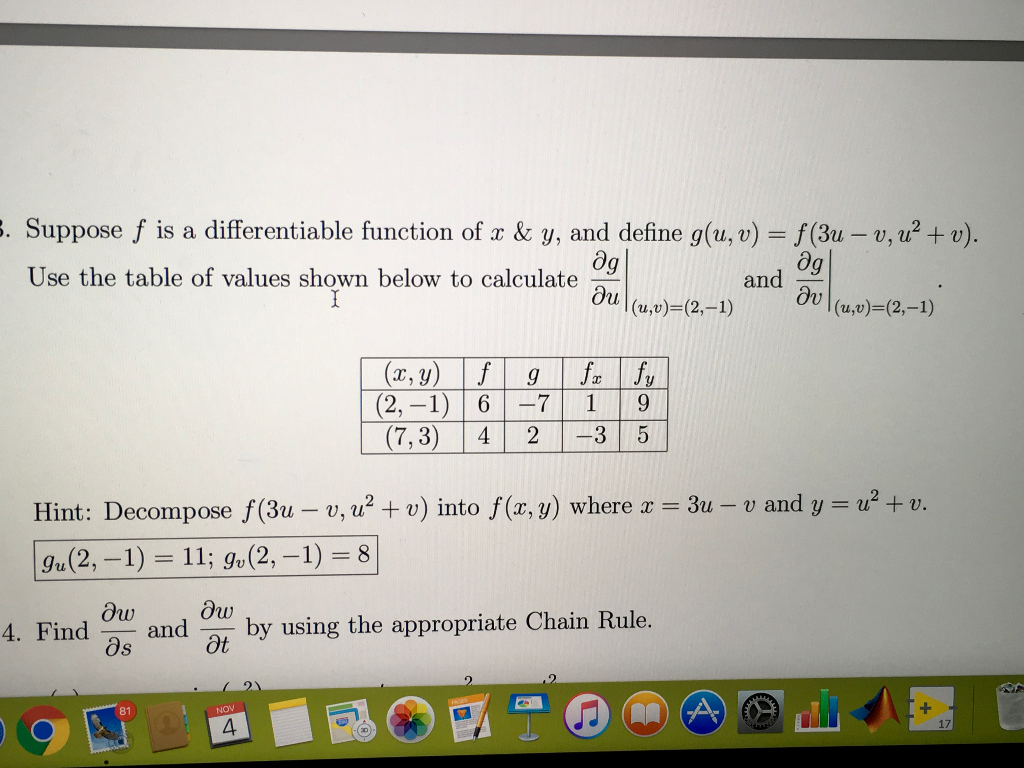 Solved Suppose F Is A Differentiable Function Of X Y And Chegg Com