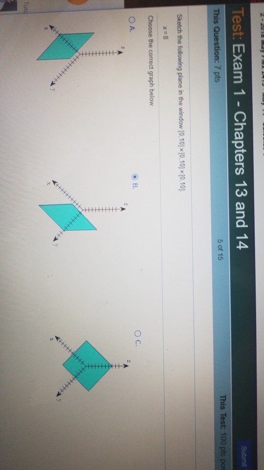 5 Test: 13 Of Exam 1 14 And Chapters 15 This ... Solved: Tes -