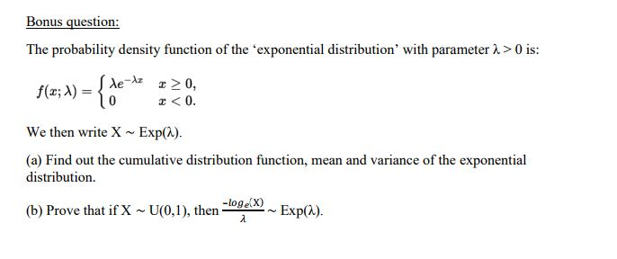Solved The Probability Density Function Of The Exponenti Chegg Com
