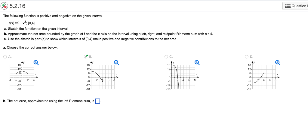 The Following Function Is Positive And Negative On Chegg Com