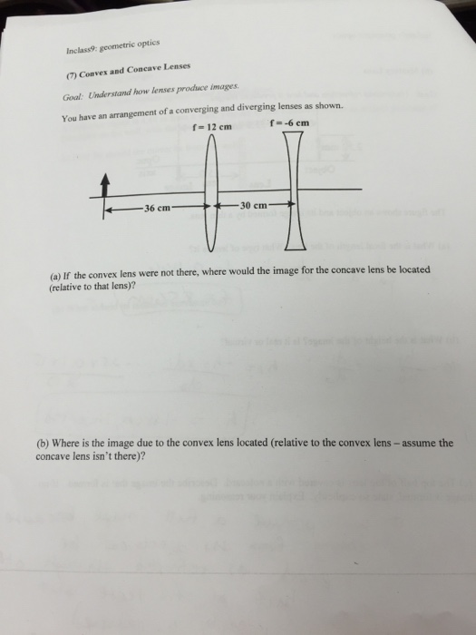 Homework for geometrical optics lenses 07 image
