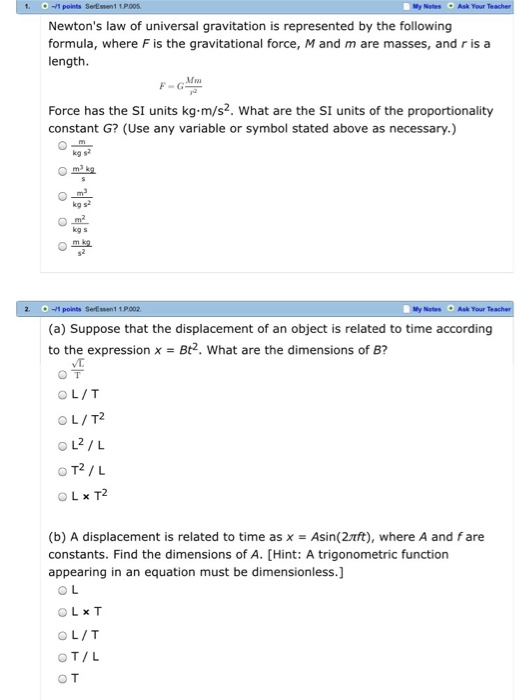 Newton S Law Of Universal Gravitation Is Represented Chegg Com