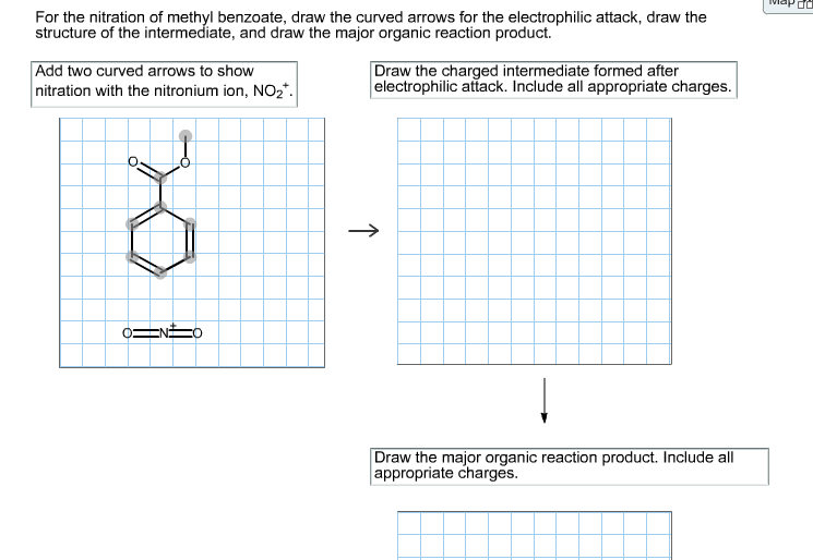 Solved For The Nitration Of Methyl Benzoate, Draw The Cur