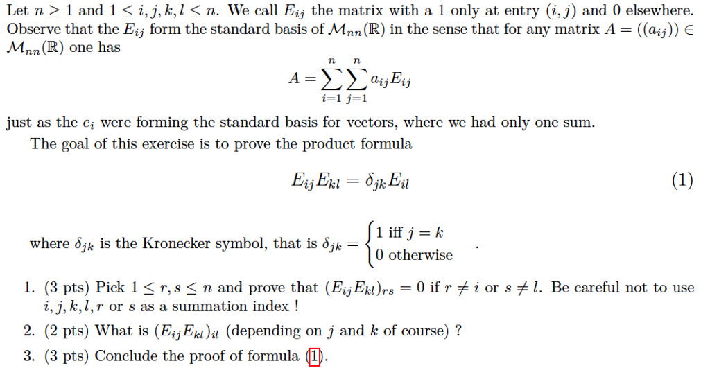 Solved Let n greaterthanorequalto 1 and 1 lessthanorequalto | Chegg.com