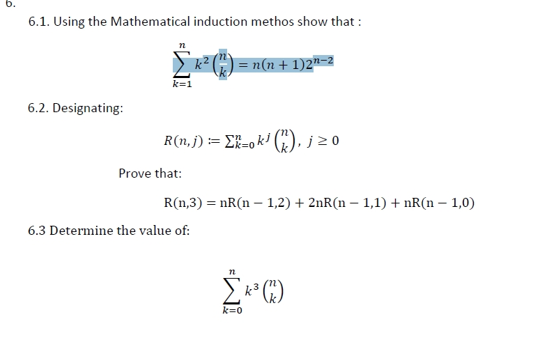 Solved Using The Mathematical Induction Methods Show That Chegg Com