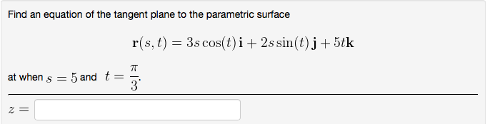 Solved Find An Equation Of The Tangent Plane To The Param Chegg Com