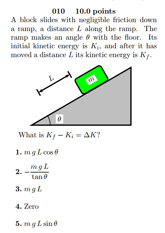 Block Sliding Down Ramp With Friction – GeoGebra