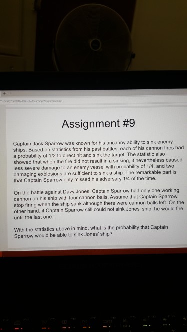 Solved Assignment 9 Captain Jack Sparrow Was Known For H