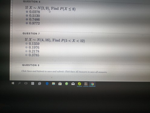 Solved Question 6 If X N 2 9 Find P X 3 8 0 0278 0 Chegg Com