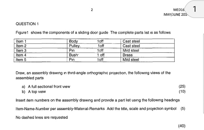 Solved Med16 May June 201 Question 1 Figure1 Shows The Co