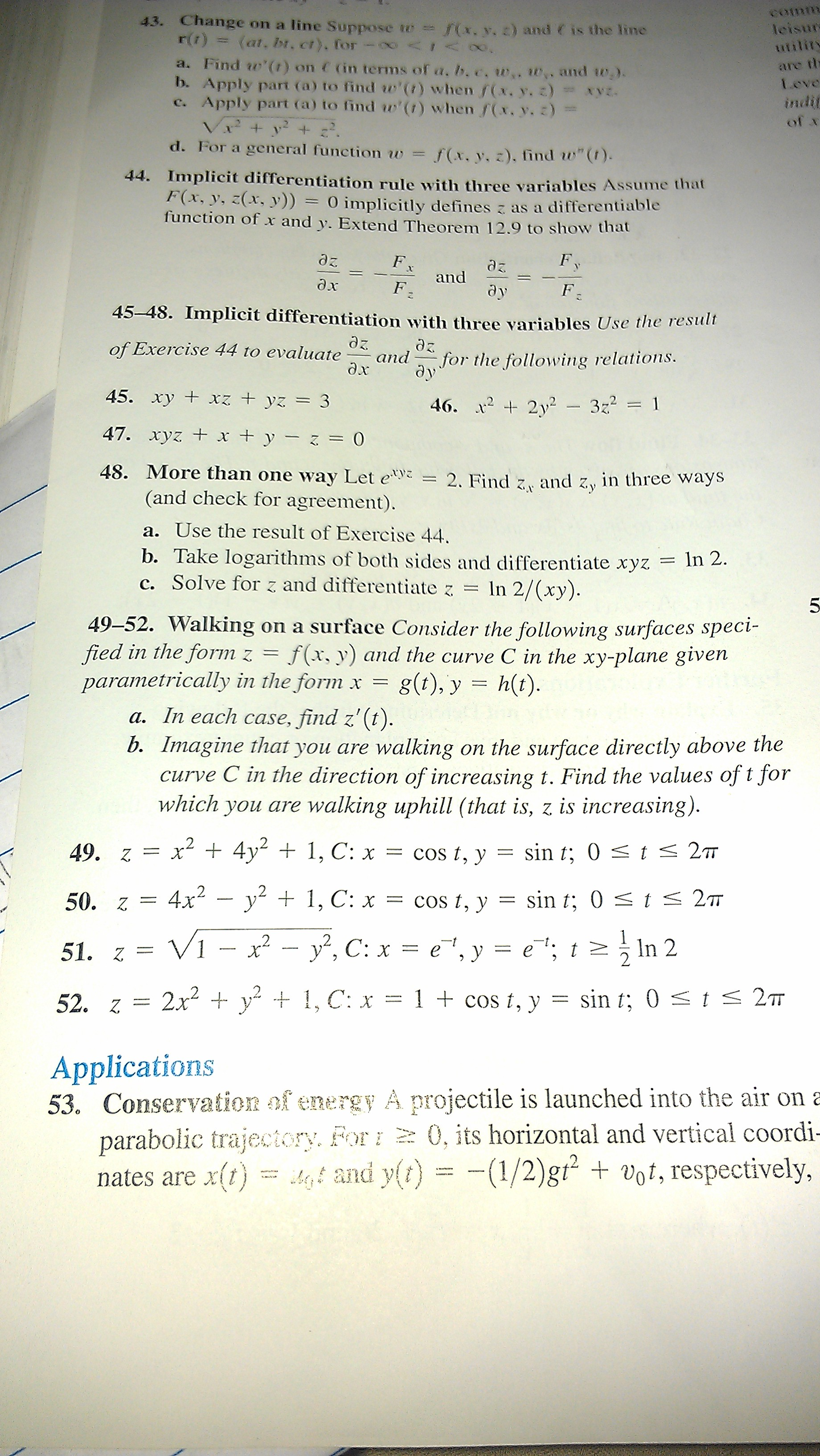 Solved Consider The Following Surfaces Specified In The F Chegg Com