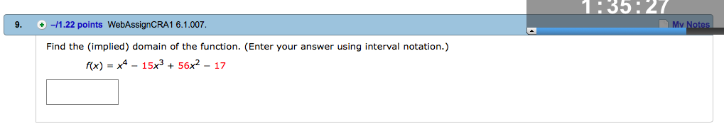 Solved Find The (implied) Domain Of The Function. (Enter