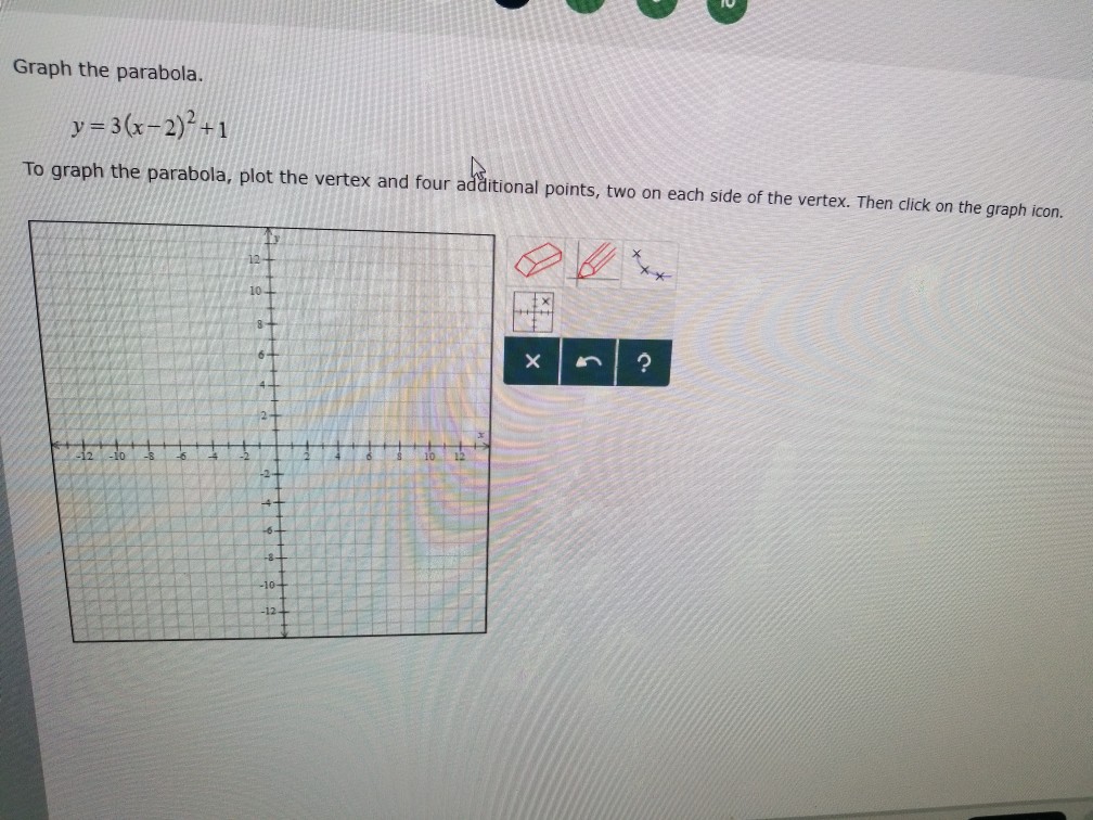 Solved Graph The Parabola Y 3 X 2 2 1 To Graph The Chegg Com