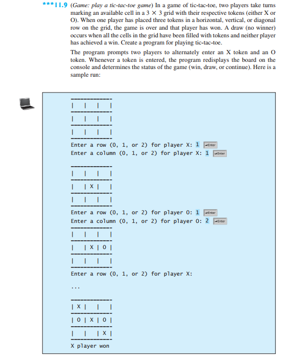 In Determinant Tic-Tac-Toe, Player 1 and 0 take turns placing 1s and 0s  respectively in a 3x3 matrix. Player 0 wins if the determinant is 0, else  pl. 1 wins. If a