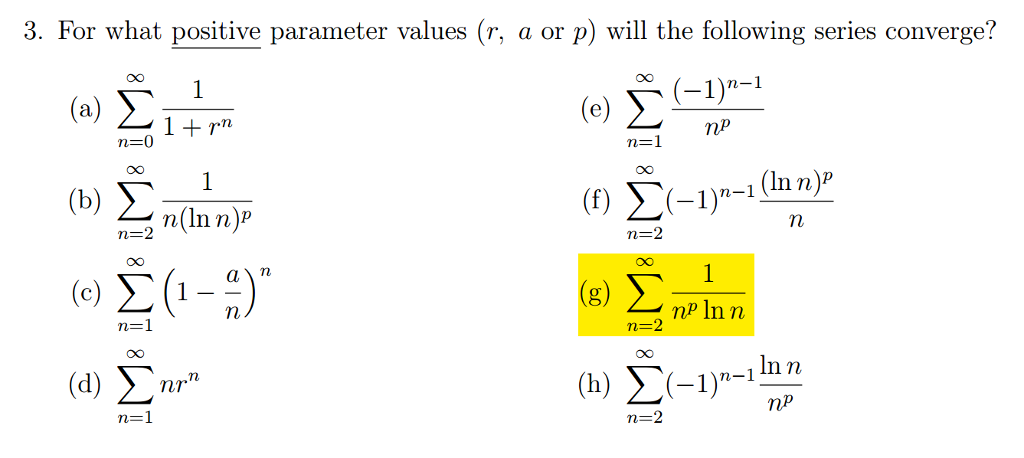 Solved 3 For What Positive Parameter Values R A Or P Chegg Com