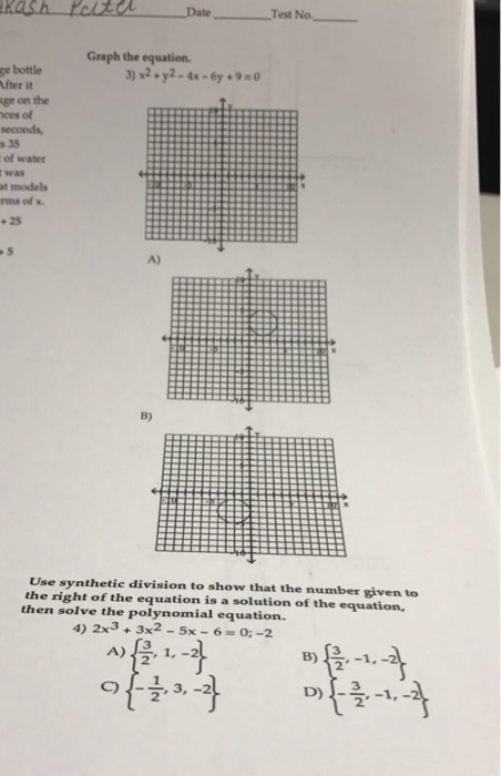 Solved Graph The Equation X 2 Y 2 4x 6y 9 0 Use Chegg Com