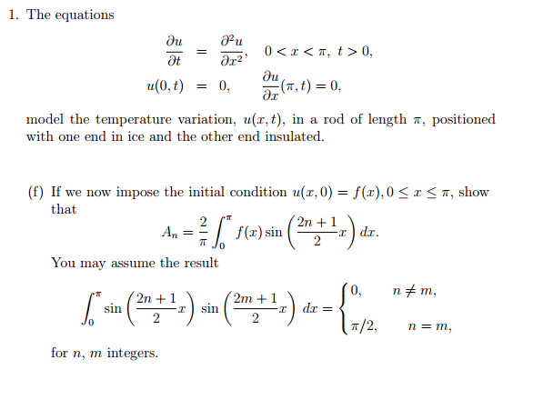 Solved The Equations Partial Differential U Partial Diffe Chegg Com