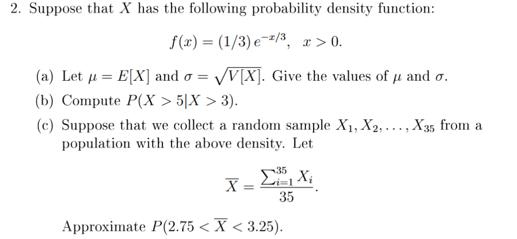 Solved 2 Suppose That X Has The Following Probability De Chegg Com