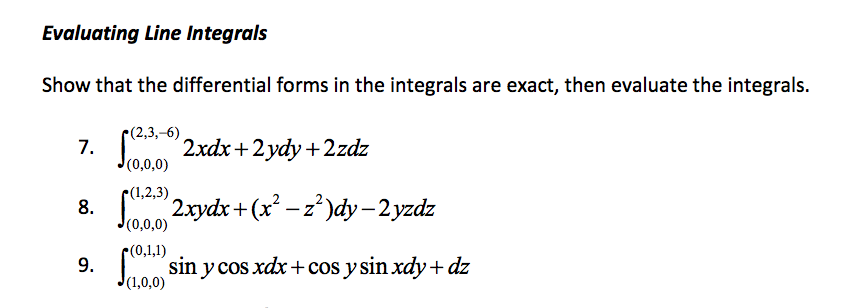 Show That The Differential Forms In The Integrals Are Chegg Com