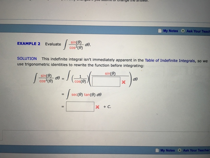 Solved Evaluate Integral Sin Theta Cos 2 Theta D Theta