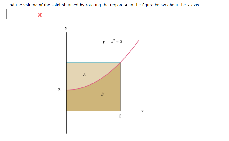 Solved Find The Volume Of The Solid Obtained By Rotating