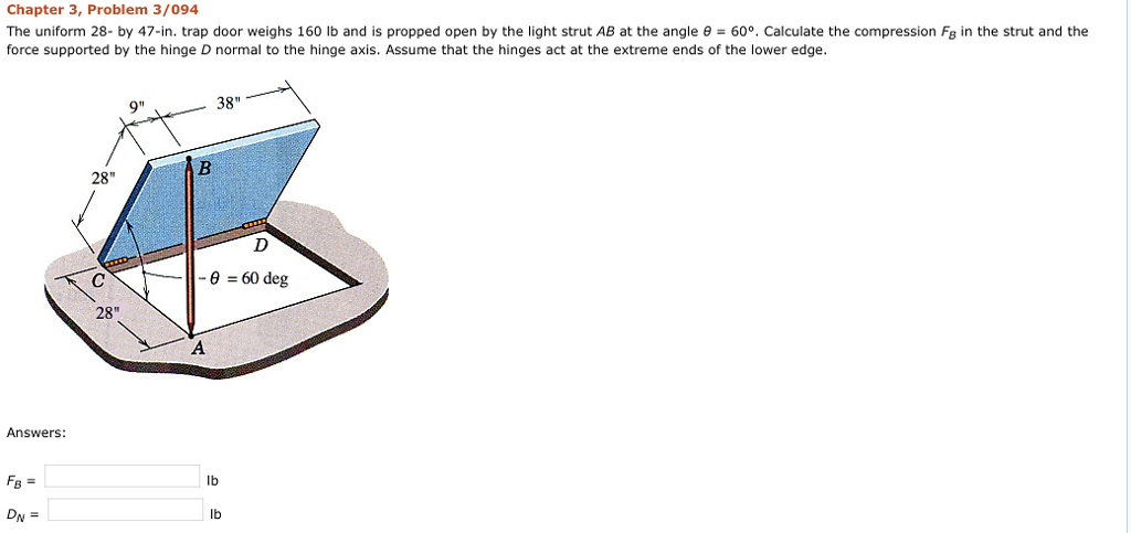 Solved Chapter 3 Problem 3 094 The Uniform 28 By 47 In