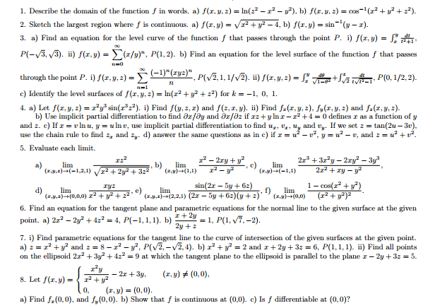 Solved Describe The Domain Of The Function F In Words A Chegg Com