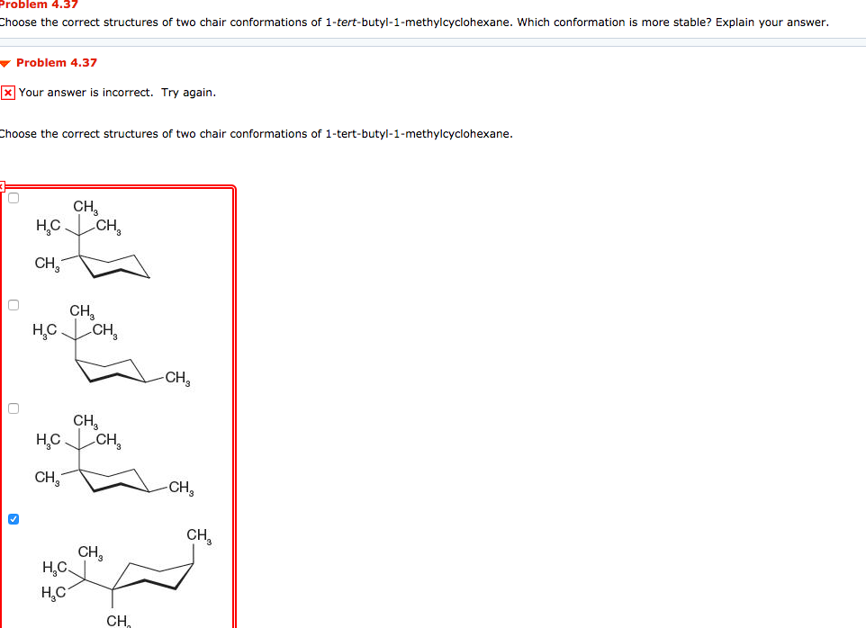 Solved Problem 4 37 Choose The Correct Structures Of Two Chegg Com
