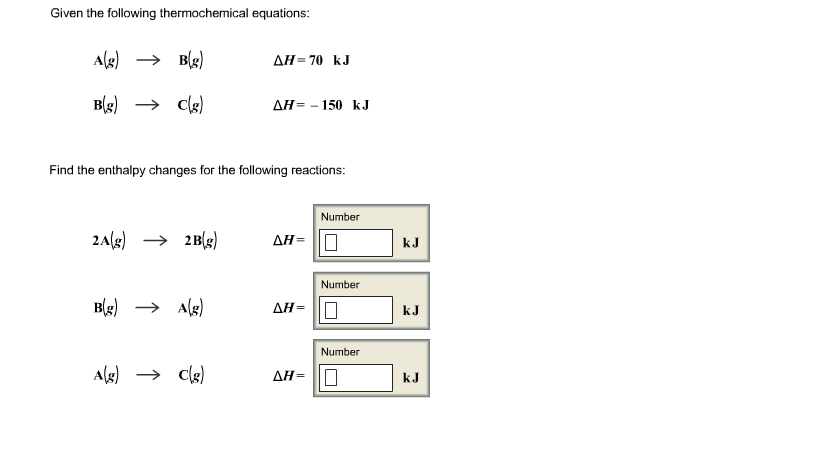 thermochemistry equations