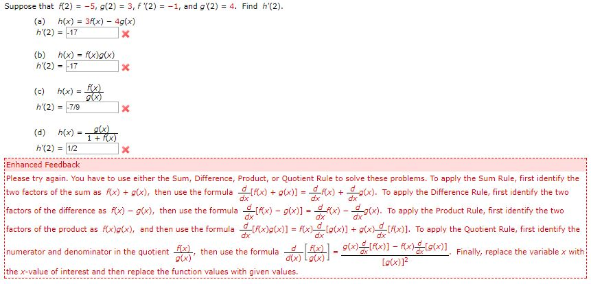 Solved Suppose That 2 5 G 2 3 F 2 1 And G 2 4 Find Chegg Com