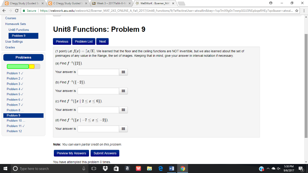 Solved Let F X X 3 We Learned That The Floor And Th