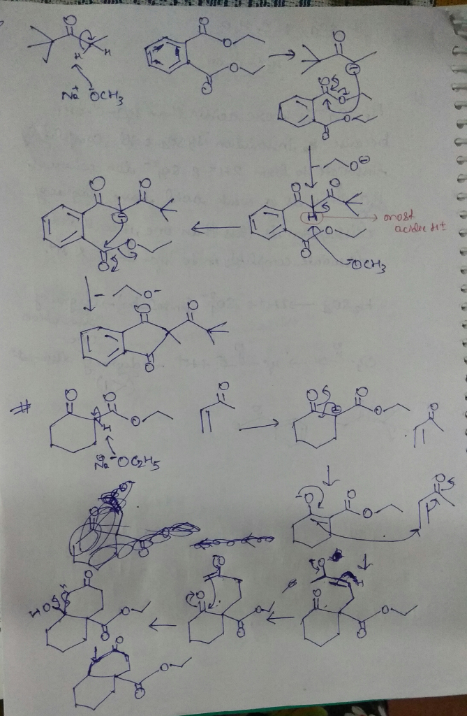 Question & Answer: Provide a step-wise electron-pushing mechanism to account for the following reactions..... 1