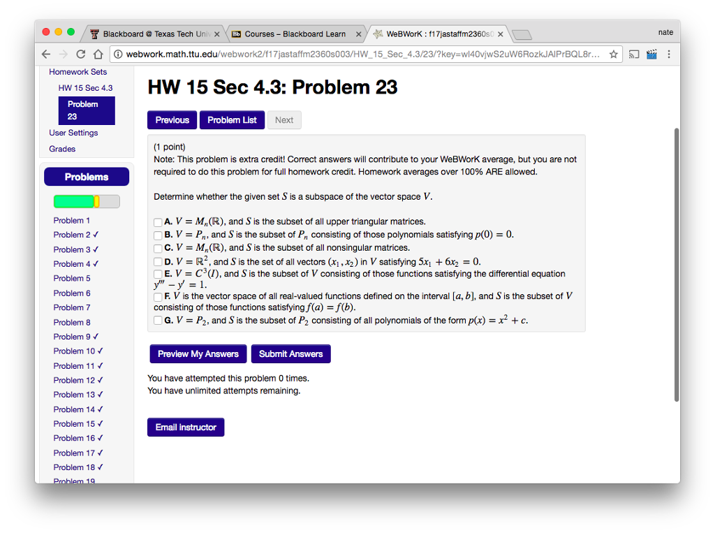 Solved Blackboard Texas Tech Uni X Y E Cours Chegg Com