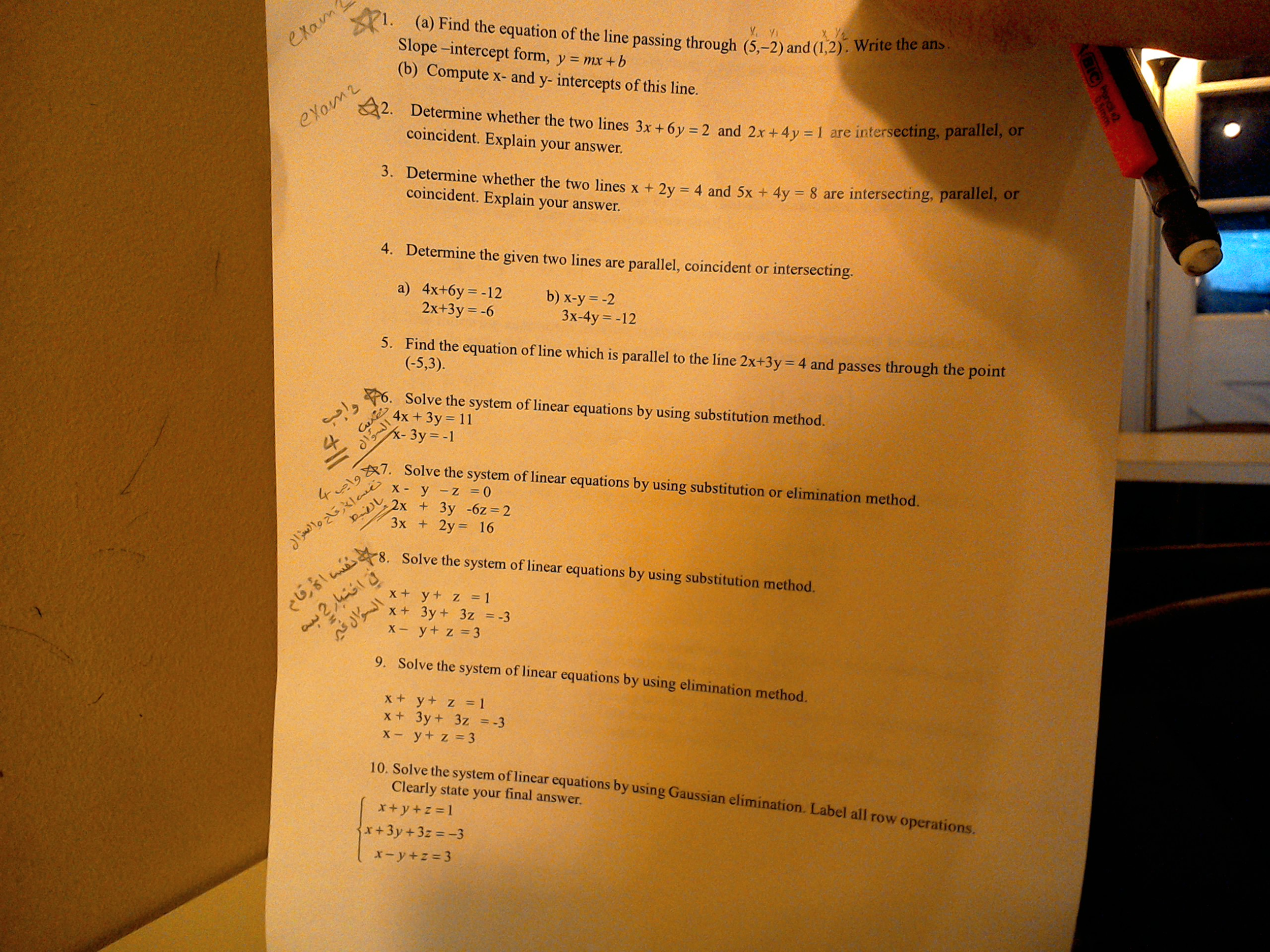 Find the equation of the line passing through (255,-25)  Chegg.com