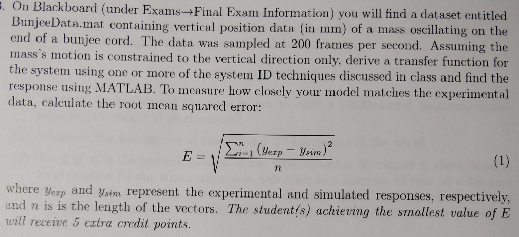 On Blackboard Exam Information You Will Find A Chegg Com