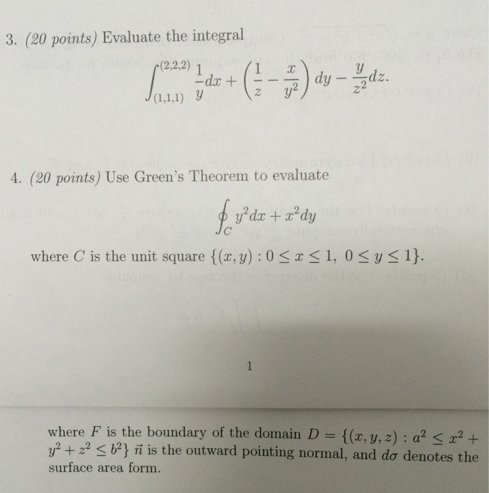 Solved 3 Points Evaluate The Integral 2 2 2 1 Dx Chegg Com