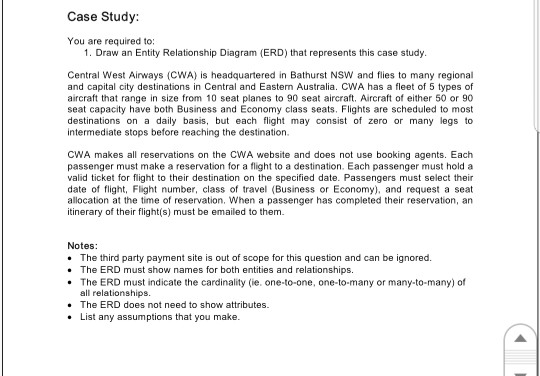 Database case study examples with solutions picture