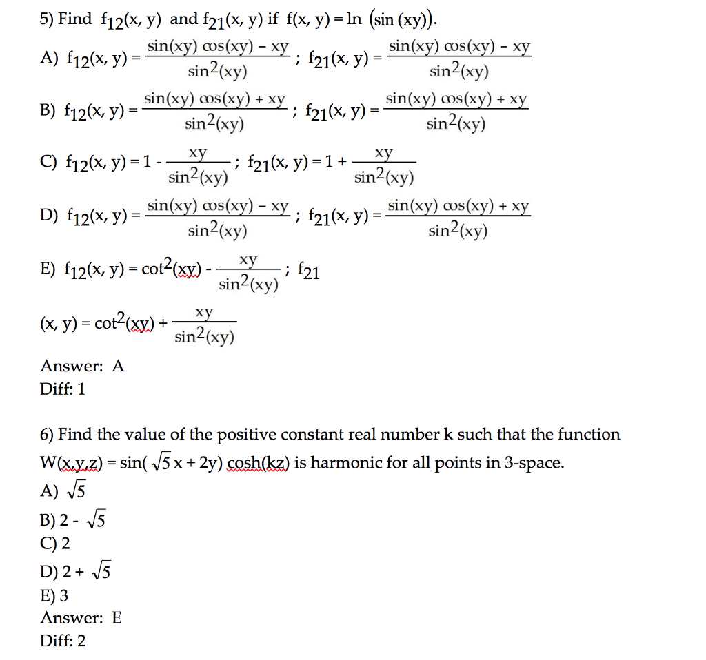 Solved Find F 12 X Y And F 21 X Y If F X Y In S Chegg Com