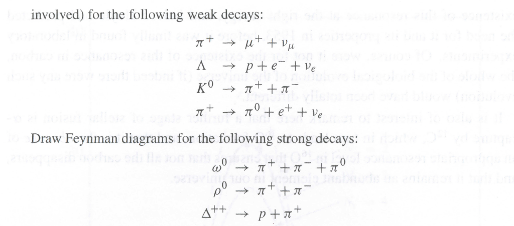 Solved Draw Feynman Diagrams In Terms Of Transitions At