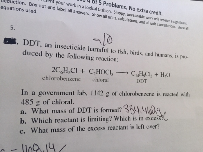 Ddt An Insecticide Harmful Lo Fish Birds And Chegg 